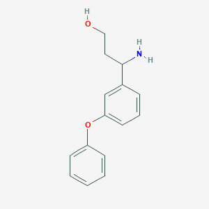 molecular formula C15H17NO2 B1500127 3-Amino-3-(3-phenoxyphenyl)propan-1-OL CAS No. 886366-70-7