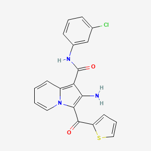 molecular formula C20H14ClN3O2S B15001279 2-amino-N-(3-chlorophenyl)-3-(thiophen-2-ylcarbonyl)indolizine-1-carboxamide 