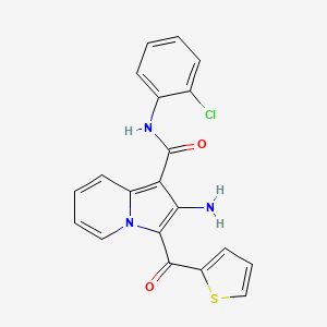 2-amino-N-(2-chlorophenyl)-3-(thiophen-2-ylcarbonyl)indolizine-1-carboxamide