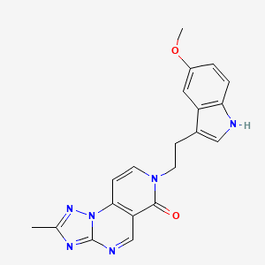 7-[2-(5-methoxy-1H-indol-3-yl)ethyl]-2-methylpyrido[3,4-e][1,2,4]triazolo[1,5-a]pyrimidin-6(7H)-one