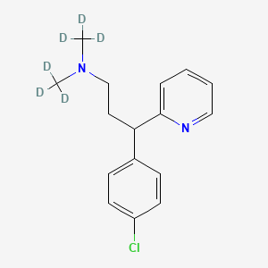 molecular formula C16H19ClN2 B1500133 Clorfeniramina-d6 CAS No. 1185054-60-7