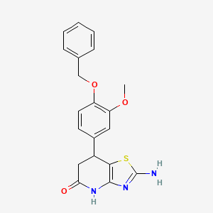 2-amino-7-[4-(benzyloxy)-3-methoxyphenyl]-6,7-dihydro[1,3]thiazolo[4,5-b]pyridin-5(4H)-one