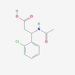 molecular formula C11H12ClNO3 B1500135 3-Acetamido-3-(2-chlorophenyl)propanoic acid CAS No. 886363-75-3