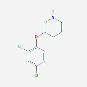 molecular formula C11H13Cl2NO B1500141 3-(2,4-Dichlorophenoxy)piperidine CAS No. 946725-72-0
