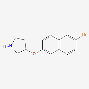 3-[(6-Bromo-2-naphthyl)oxy]pyrrolidine