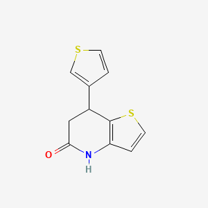 molecular formula C11H9NOS2 B15001429 7-(3-thienyl)-6,7-dihydrothieno[3,2-b]pyridin-5(4H)-one 