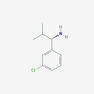(1S)-1-(3-chlorophenyl)-2-methylpropan-1-amine