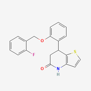 7-{2-[(2-fluorobenzyl)oxy]phenyl}-6,7-dihydrothieno[3,2-b]pyridin-5(4H)-one