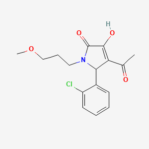 4-acetyl-5-(2-chlorophenyl)-3-hydroxy-1-(3-methoxypropyl)-1,5-dihydro-2H-pyrrol-2-one