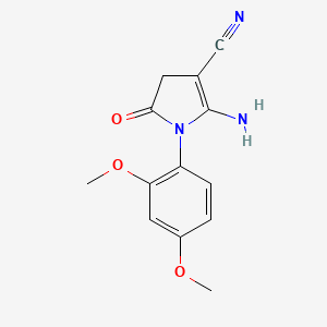 2-amino-1-(2,4-dimethoxyphenyl)-5-oxo-4,5-dihydro-1H-pyrrole-3-carbonitrile