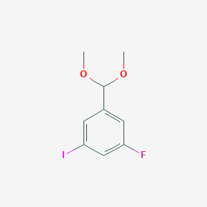 molecular formula C9H10FIO2 B1500148 1-(Dimethoxymethyl)-3-fluoro-5-iodobenzene CAS No. 933672-24-3