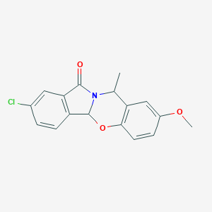 molecular formula C17H14ClNO3 B15001494 2-chloro-8-methoxy-10-methyl-10H-isoindolo[1,2-b][1,3]benzoxazin-12(4bH)-one 