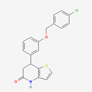 7-{3-[(4-chlorobenzyl)oxy]phenyl}-6,7-dihydrothieno[3,2-b]pyridin-5(4H)-one