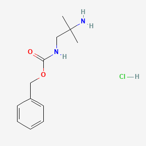 molecular formula C12H19ClN2O2 B1500153 1-N-CBZ-2-methylpropane-1,2-diamine-HCl CAS No. 1179359-79-5