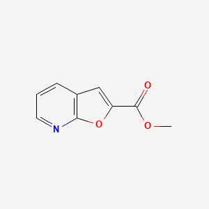 molecular formula C9H7NO3 B1500154 2-甲酰基呋喃[2,3-b]吡啶甲酯 CAS No. 1027511-36-9