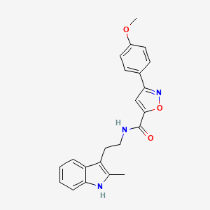 3-(4-methoxyphenyl)-N-[2-(2-methyl-1H-indol-3-yl)ethyl]-1,2-oxazole-5-carboxamide