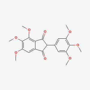 4,5,6-trimethoxy-2-(3,4,5-trimethoxyphenyl)-1H-indene-1,3(2H)-dione