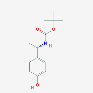 molecular formula C13H19NO3 B1500158 (S)-tert-butyl 1-(4-hydroxyphenyl)ethylcarbamate CAS No. 931093-42-4