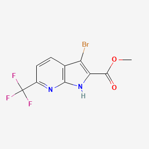 Methyl 3-bromo-6-(trifluoromethyl)-1H-pyrrolo[2,3-B]pyridine-2-carboxylate