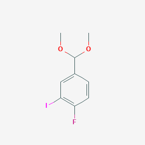 4-(Dimethoxymethyl)-1-fluoro-2-iodobenzene