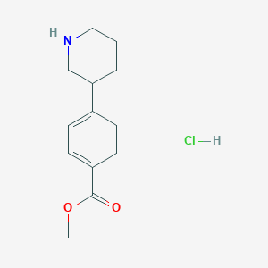 molecular formula C13H18ClNO2 B1500169 Methyl 4-(Piperidin-3-yl)Benzoate Hydrochloride 