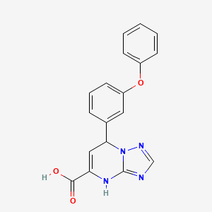 7-(3-Phenoxyphenyl)-4,7-dihydro[1,2,4]triazolo[1,5-a]pyrimidine-5-carboxylic acid