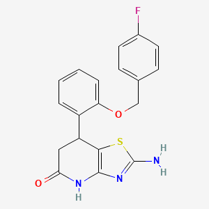 2-amino-7-{2-[(4-fluorobenzyl)oxy]phenyl}-6,7-dihydro[1,3]thiazolo[4,5-b]pyridin-5(4H)-one