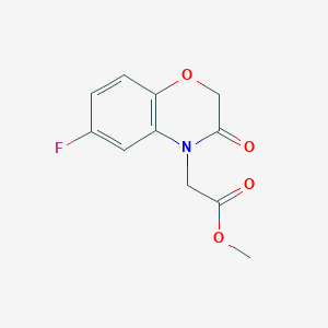 2H-1,4-Benzoxazine-4-acetic acid, 6-fluoro-3,4-dihydro-3-oxo-, methyl ester