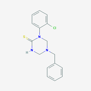 5-Benzyl-1-(2-chlorophenyl)-1,3,5-triazinane-2-thione