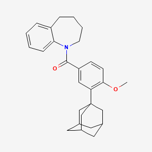 molecular formula C28H33NO2 B15001781 1-[3-(1-adamantyl)-4-methoxybenzoyl]-2,3,4,5-tetrahydro-1H-1-benzazepine 