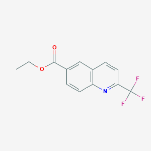 molecular formula C13H10F3NO2 B1500179 Ethyl 2-(trifluoromethyl)quinoline-6-carboxylate 