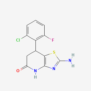 molecular formula C12H9ClFN3OS B15001793 2-amino-7-(2-chloro-6-fluorophenyl)-6,7-dihydro[1,3]thiazolo[4,5-b]pyridin-5(4H)-one 