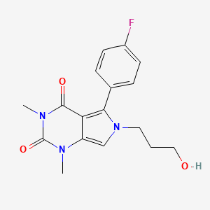 5-(4-fluorophenyl)-6-(3-hydroxypropyl)-1,3-dimethyl-1H-pyrrolo[3,4-d]pyrimidine-2,4(3H,6H)-dione