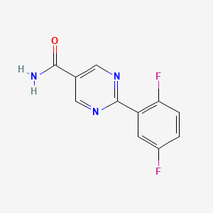 2-(2,5-Difluorophenyl)pyrimidine-5-carboxamide