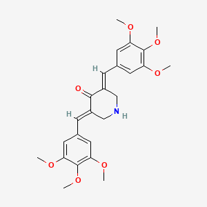 (3E,5E)-3,5-bis(3,4,5-trimethoxybenzylidene)piperidin-4-one