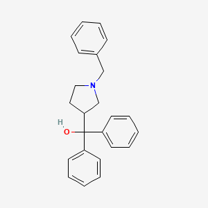 molecular formula C24H25NO B1500183 (1-Benzyl-pyrrolidin-3-YL)-diphenyl-methanol CAS No. 5747-93-3