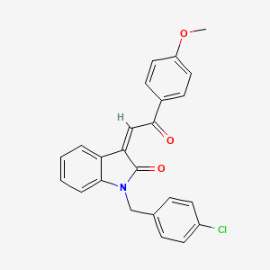 (3Z)-1-(4-chlorobenzyl)-3-[2-(4-methoxyphenyl)-2-oxoethylidene]-1,3-dihydro-2H-indol-2-one