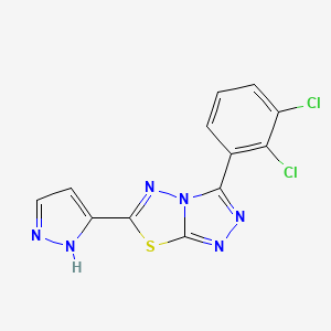 3-[3-(2,3-Dichlorophenyl)-[1,2,4]triazolo[3,4-b][1,3,4]thiadiazol-6-yl]-1H-pyrazole