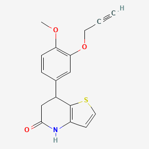 7-[4-methoxy-3-(prop-2-yn-1-yloxy)phenyl]-6,7-dihydrothieno[3,2-b]pyridin-5(4H)-one