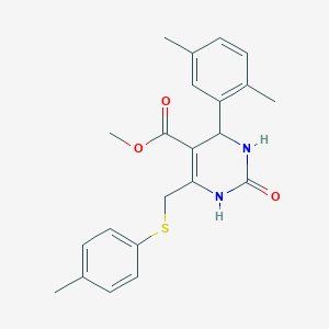 Methyl 4-(2,5-dimethylphenyl)-6-{[(4-methylphenyl)sulfanyl]methyl}-2-oxo-1,2,3,4-tetrahydropyrimidine-5-carboxylate