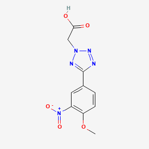 molecular formula C10H9N5O5 B15001935 [5-(4-methoxy-3-nitrophenyl)-2H-tetrazol-2-yl]acetic acid 