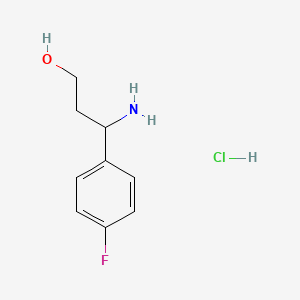 3-Amino-3-(4-fluorophenyl)propan-1-ol hydrochloride