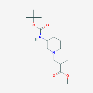 3-(3-tert-Butoxycarbonylamino-piperidin-1-yl)-2-methyl-propionic acid methyl ester