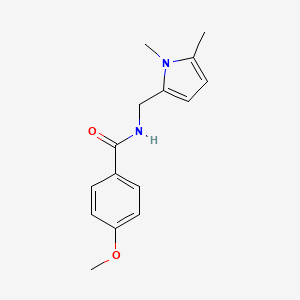 N-[(1,5-dimethyl-1H-pyrrol-2-yl)methyl]-4-methoxybenzamide