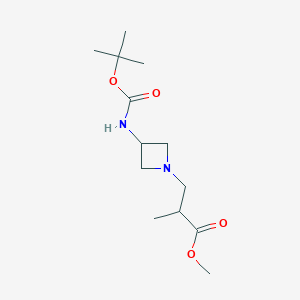 3-(3-tert-Butoxycarbonylamino-azetidin-1-yl)-2-methyl-propionic acid methyl ester