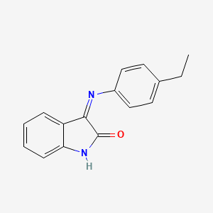 3-(4-Ethylanilino)indol-2-one