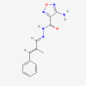 4-amino-N'-[(1E,2E)-2-methyl-3-phenylprop-2-en-1-ylidene]-1,2,5-oxadiazole-3-carbohydrazide