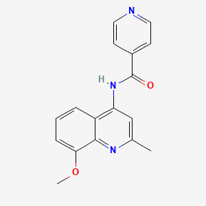 N-(8-methoxy-2-methylquinolin-4-yl)pyridine-4-carboxamide