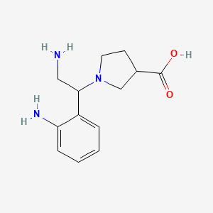 molecular formula C13H19N3O2 B1500215 1-[2-Amino-1-(2-amino-phenyl)-ethyl]-pyrrolidine-3-carboxylic acid CAS No. 886363-85-5