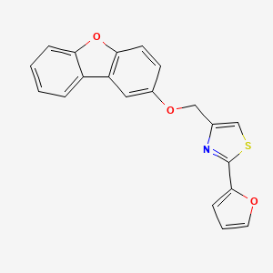 4-[(Dibenzo[b,d]furan-2-yloxy)methyl]-2-(2-furyl)-1,3-thiazole